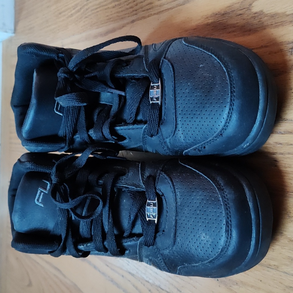 Black high top sneakers